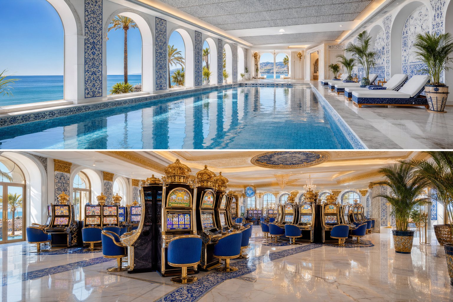 Piscina panorámica del spa
